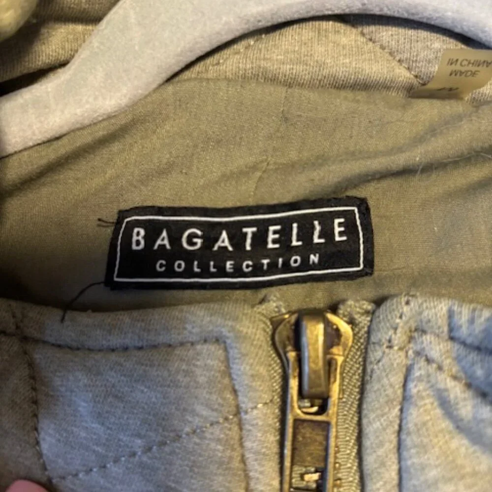 Bagatelle Collection Diamond Quilted Bomber Jacket size medium